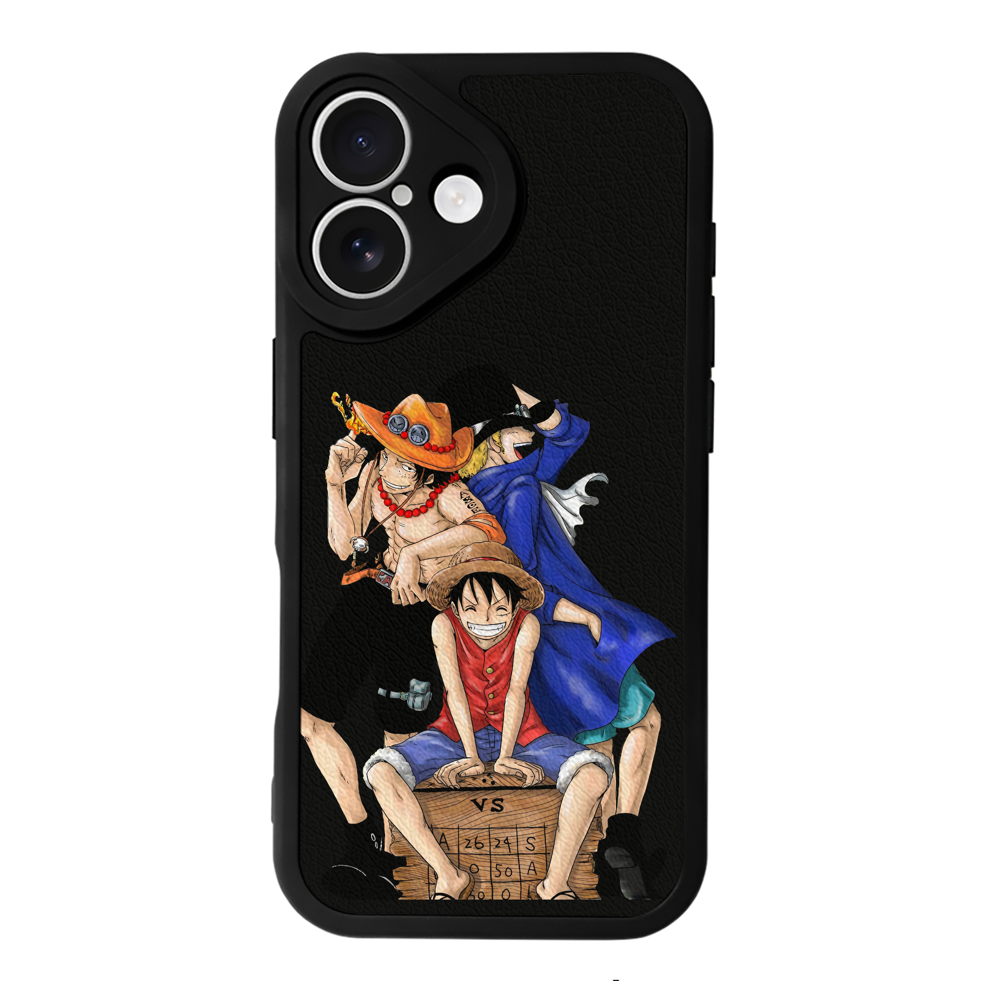 （画像用） ワンピース モンキー・D・ルフィ ONE PIECE Monkey D. Luffy 【iPhone 16シリーズ対応】シリコンスマホケース（レザー調） 材質：シリコン